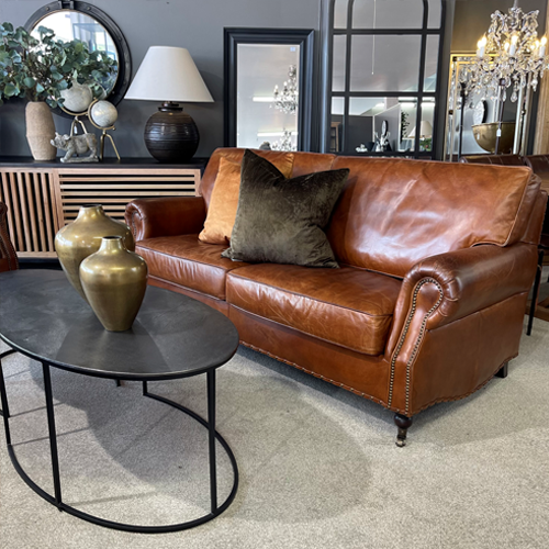 Leather discount snuggle chair