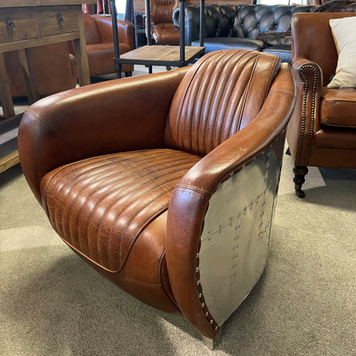 Aviator leather chair new arrivals