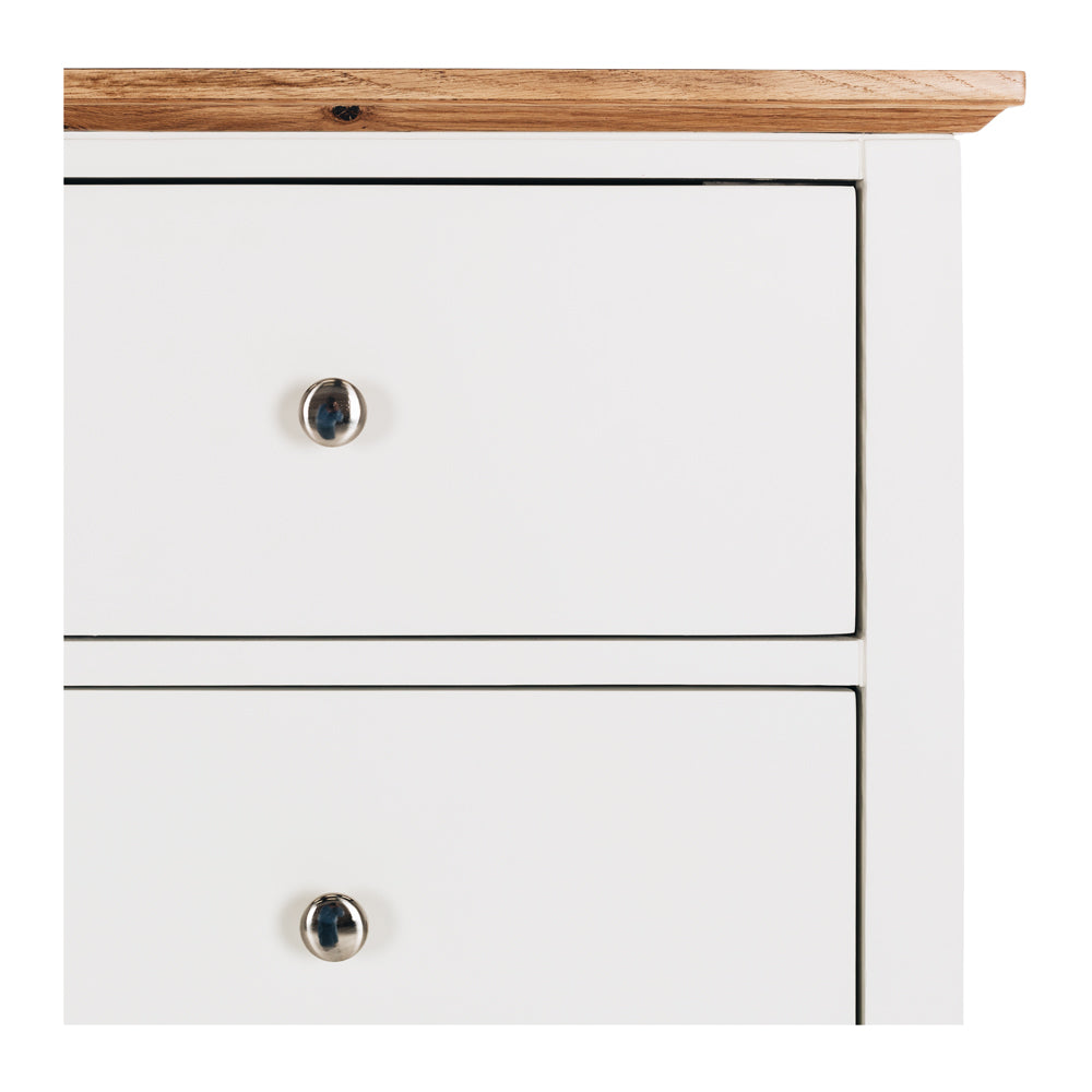 Hudson White Bedroom Drawers - 6 Drawer