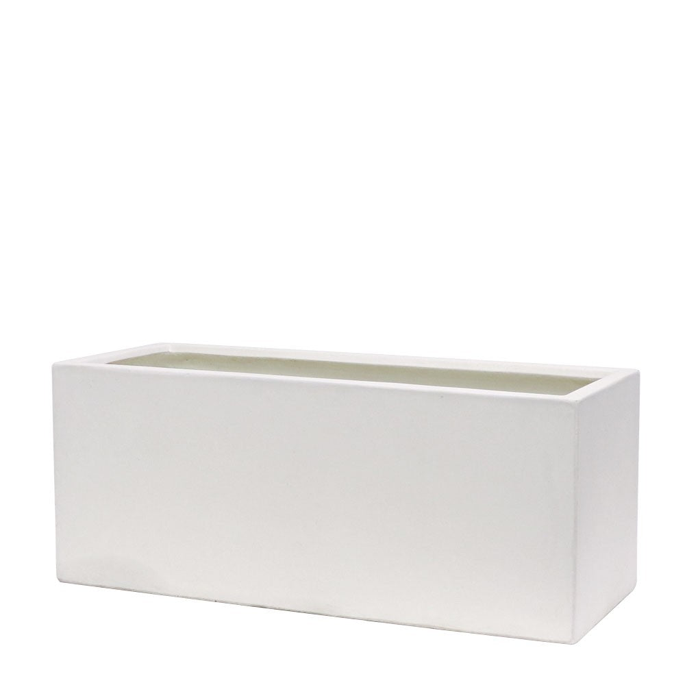 Waihou White Outdoor Planter - Medium