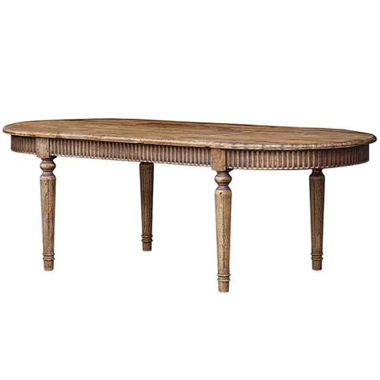 Aberdeen Oval Dining Table - 220cm