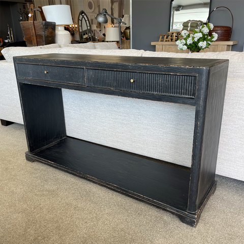 Hunter Console with Drawers – Black