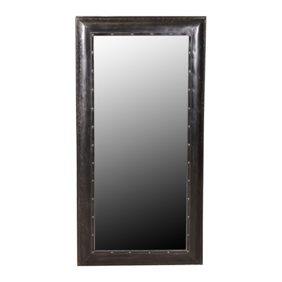 Aged Metal Leaner Mirror - 168cm