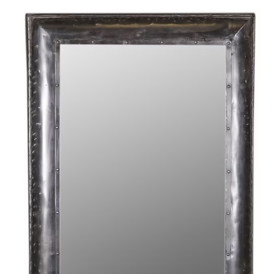 Aged Metal Leaner Mirror - 213cm