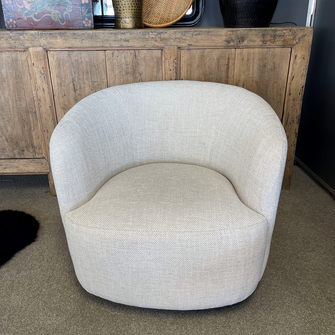 Bowie Swivel Chair - Natural