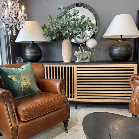 Stonyhurst Leather Sideboard