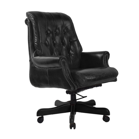 Culver Oak Swivel Office Chair