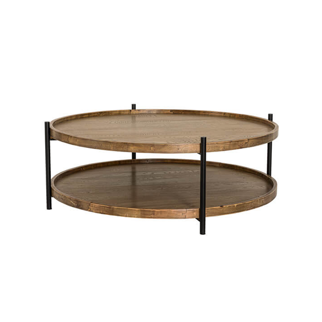 Blake Round Coffee Table - Natural - 80cm