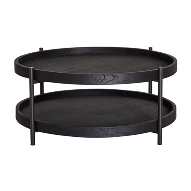 Blake Round Coffee Table - Black - 120cm