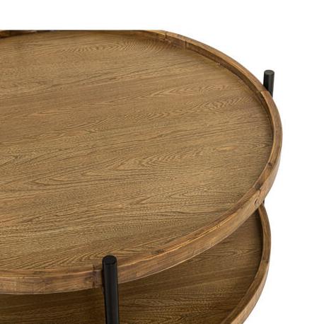 Blake Round Coffee Table - Natural - 80cm