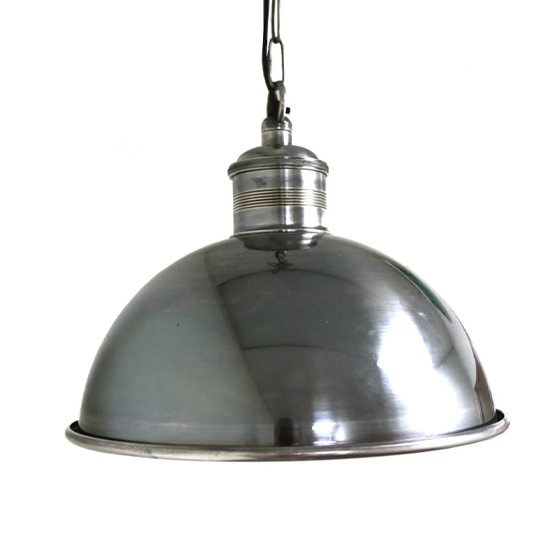 Boiler Room Pewter Hanging Light - Medium