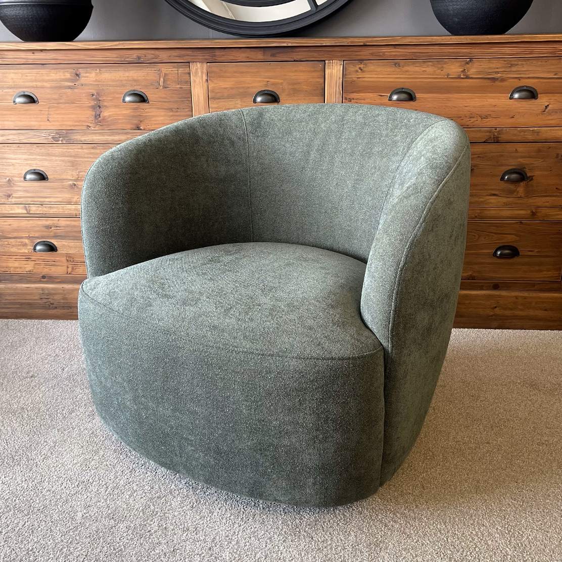 Bowie Swivel Chair - Moss