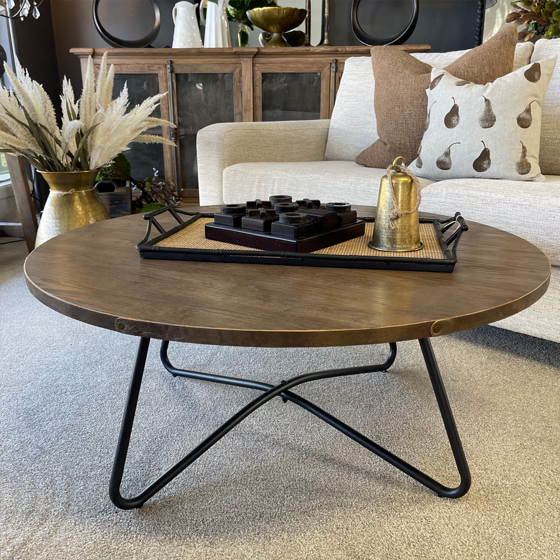 Caprice Round Coffee Table - Dark