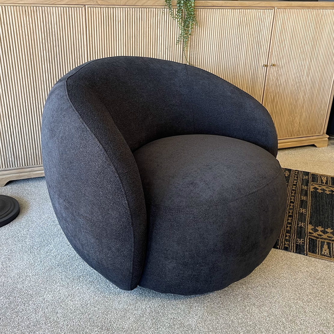 Carter Swivel Chair - Black