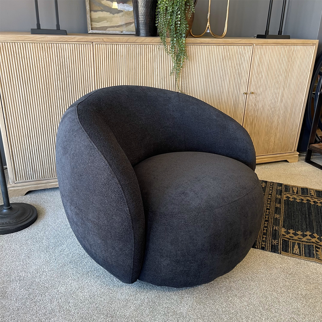 Carter Swivel Chair - Black