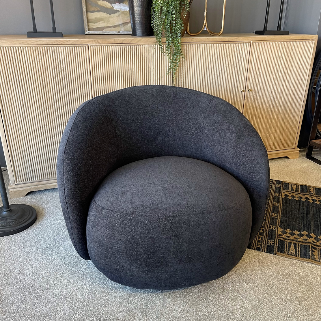 Carter Swivel Chair - Black