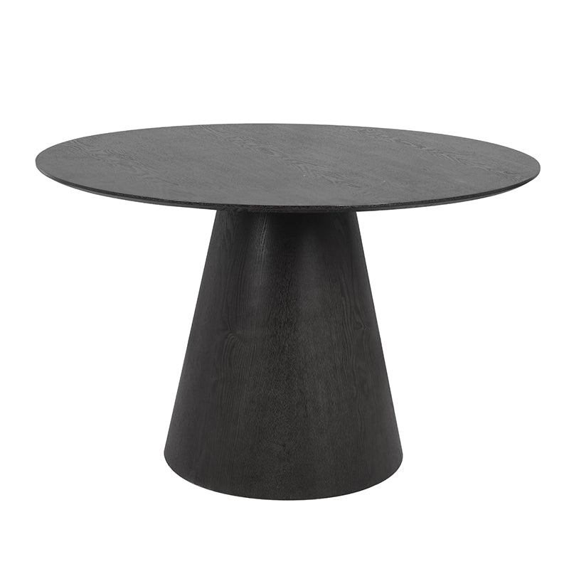 Carter Round Dining Table - 120cm - Black