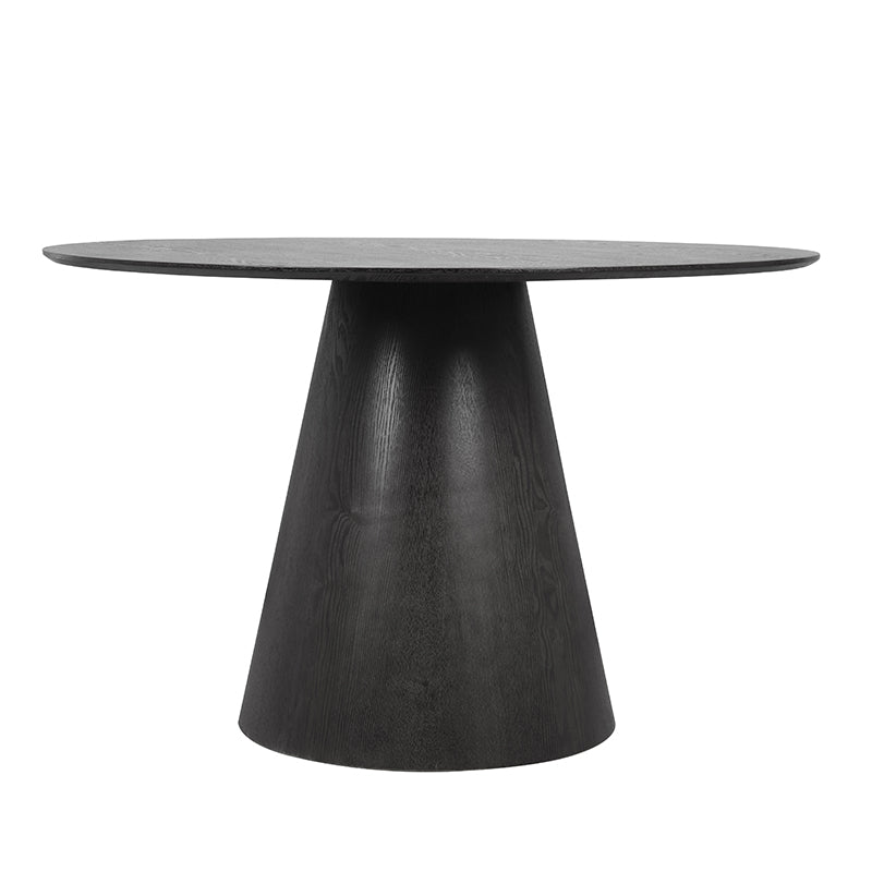 Carter Round Dining Table - 120cm - Black