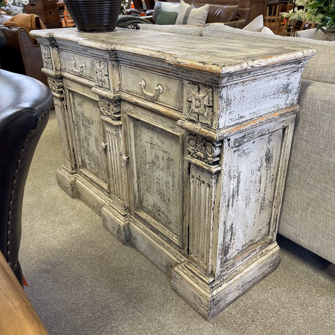 Lattice Elm & Mirror Cabinet