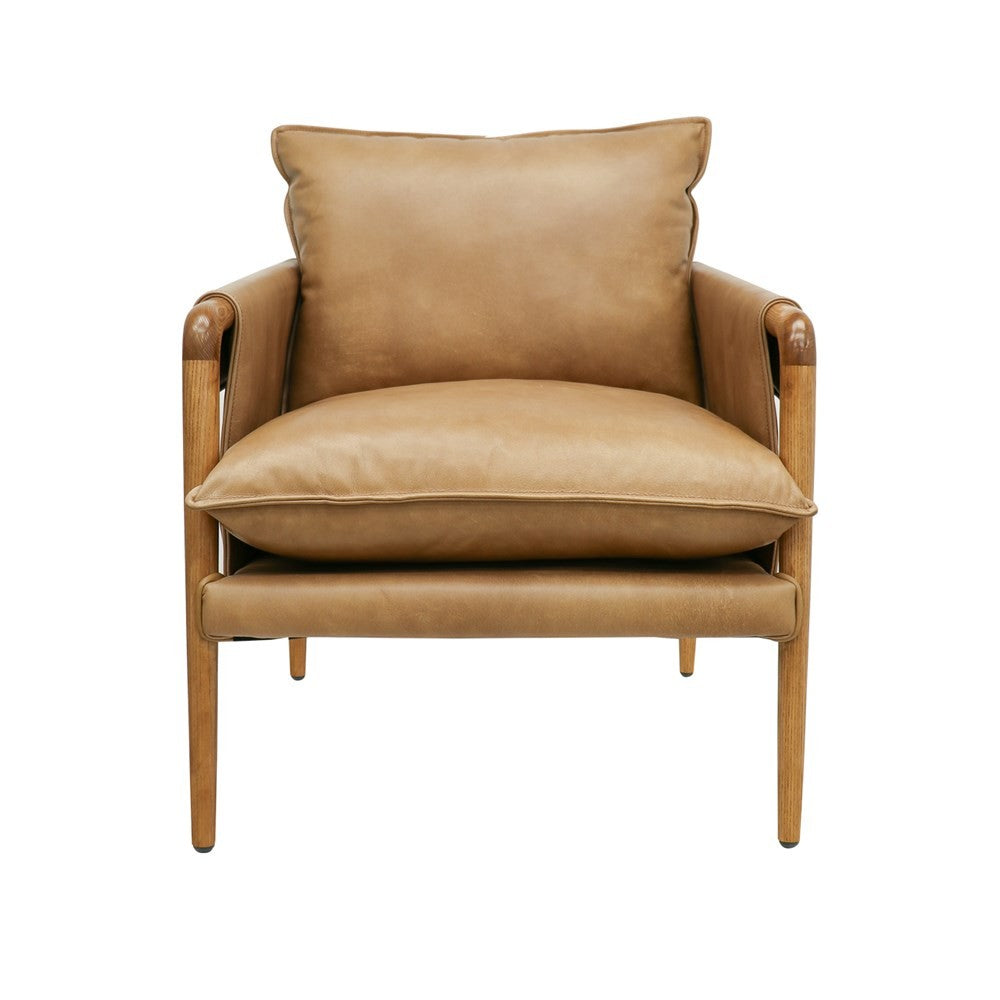 Conan Leather Armchair - Tan