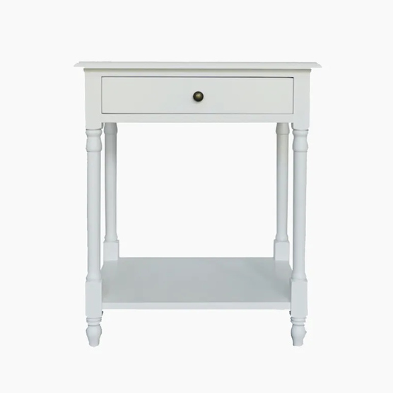 Cooper Bedside Table - White