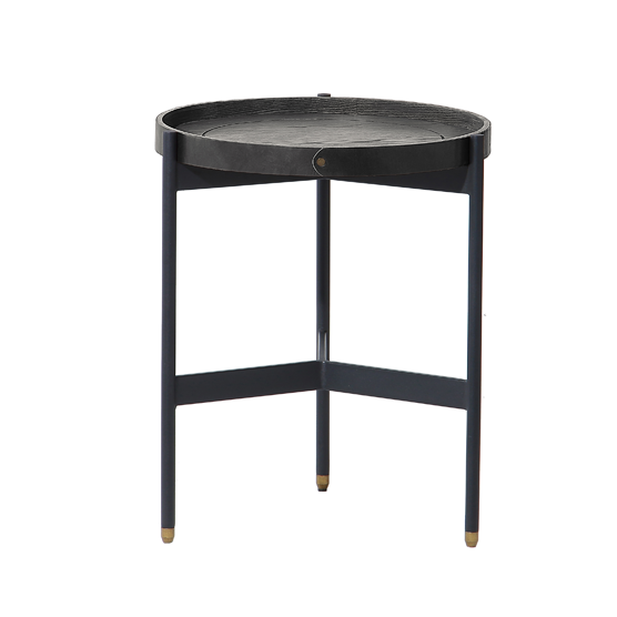 Corelli Round Side Table - Black