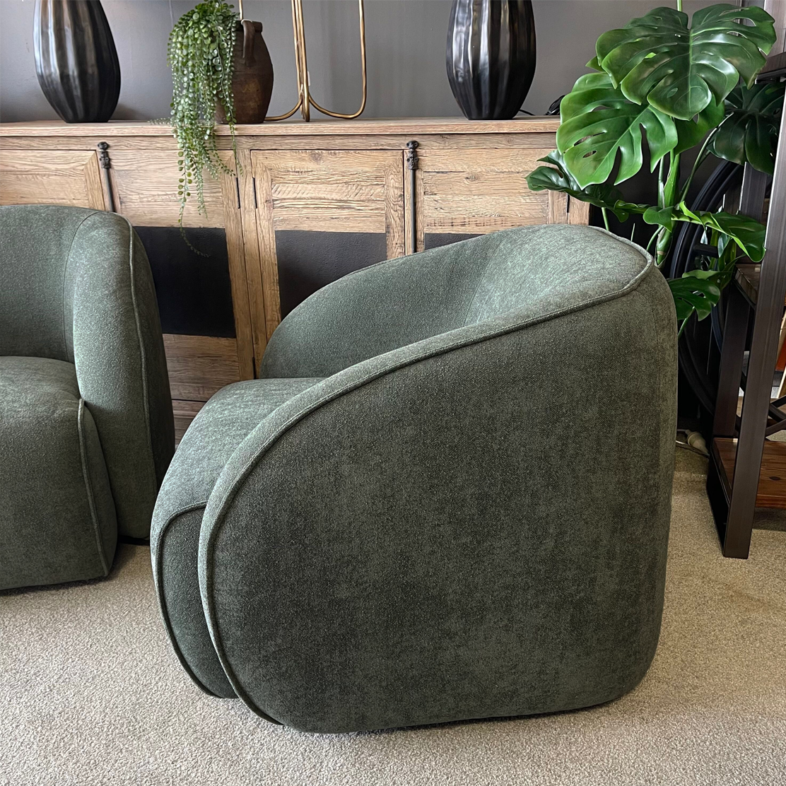 Delta Swivel Chair - Moss