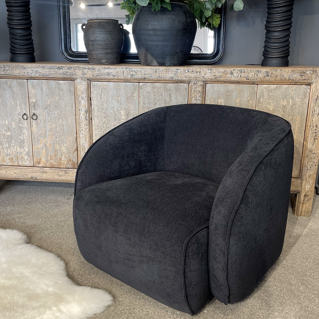 Delta Swivel Chair - Black