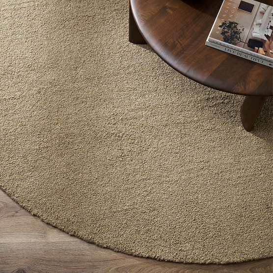 Dorset Round Floor Rug - Biscuit - 250cm Dia