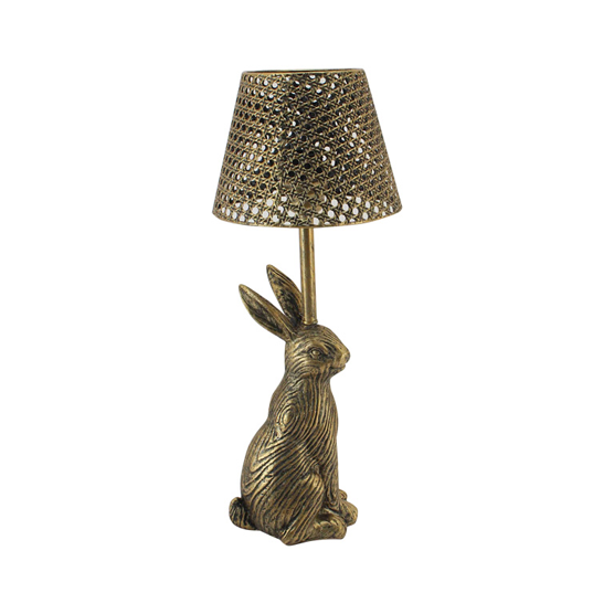 Felix Antique Gold Bunny Lamp