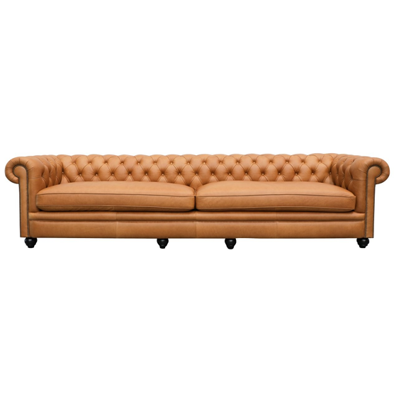 Giorgio 4 Seater X-Large Chesterfield Sofa - Camel