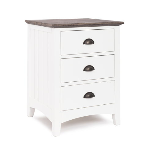 Grange Bedside Table - 3 Drawer – Greenslades Furniture