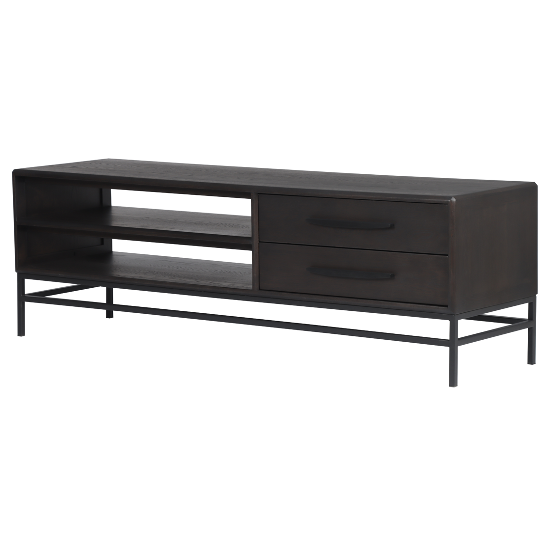 Hartley Entertainment Unit - Black Oak