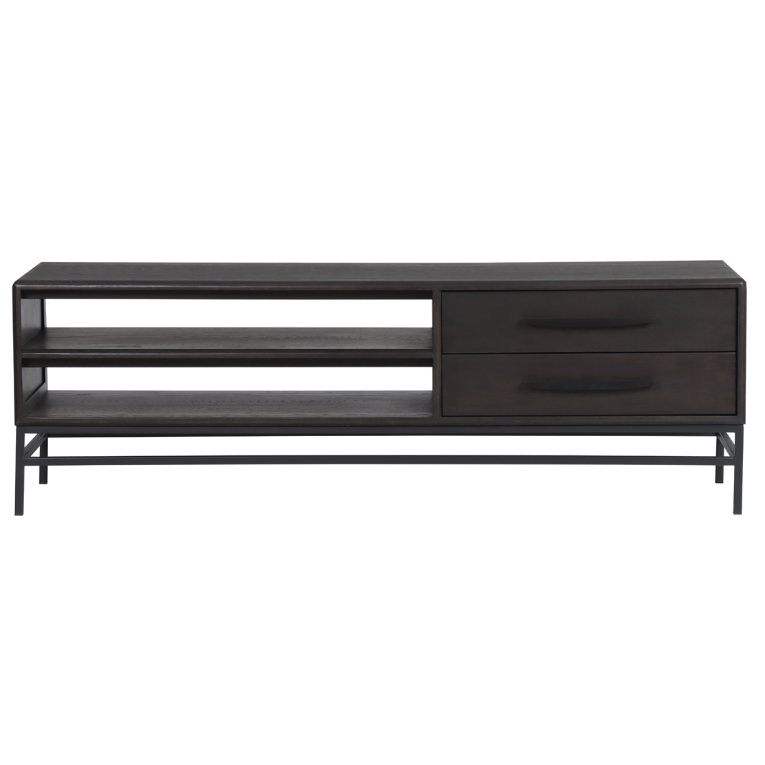 Hartley Entertainment Unit - Black Oak