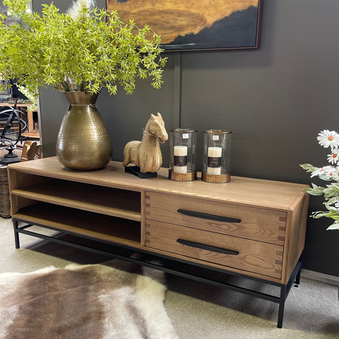 Bauhaus Entertainment Unit - Black & Oak