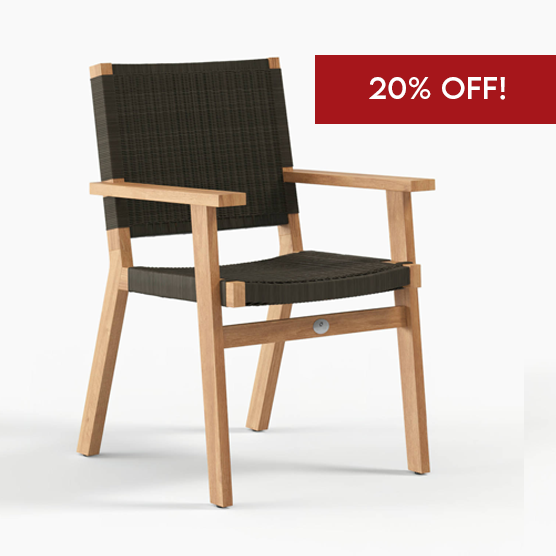 Devon Jackson Outdoor Carver Chair - Grey