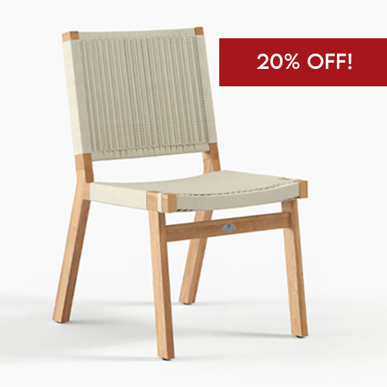 Devon Jackson Outdoor Dining Chair - White