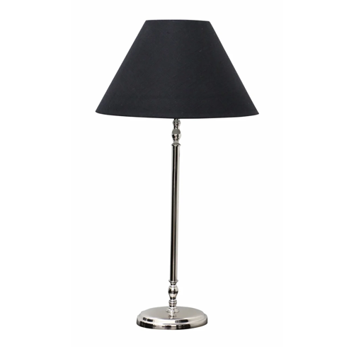 Lyon Oval Tall Lamp + Shade - Nickel