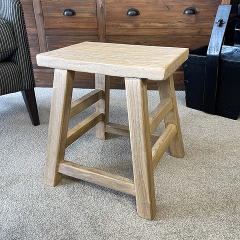 Round Nest of 2 Side Tables - Antique Brass