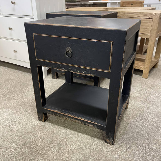 Oklahoma Bedside Table - Black