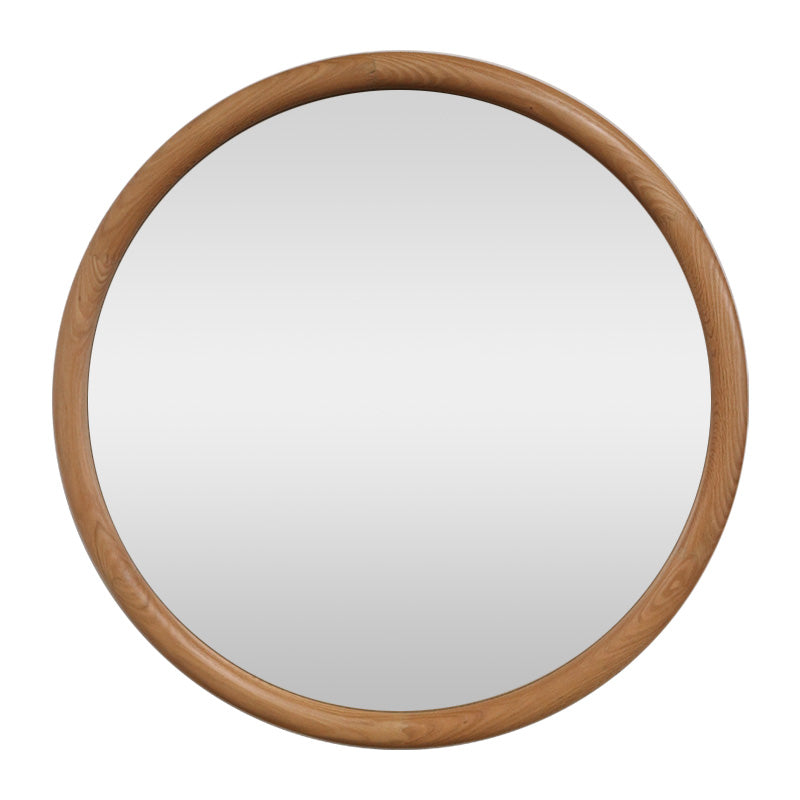 Omaha Round Mirror - Oak Frame - 100cm