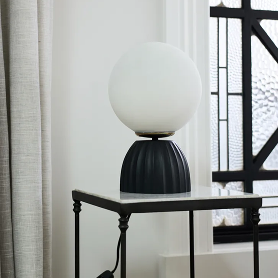 Orion Ribbed Orb Lamp