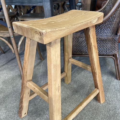 Pavia Barstool - Curved - Natural