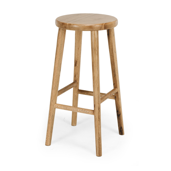 Reid Oak Barstool - Natural