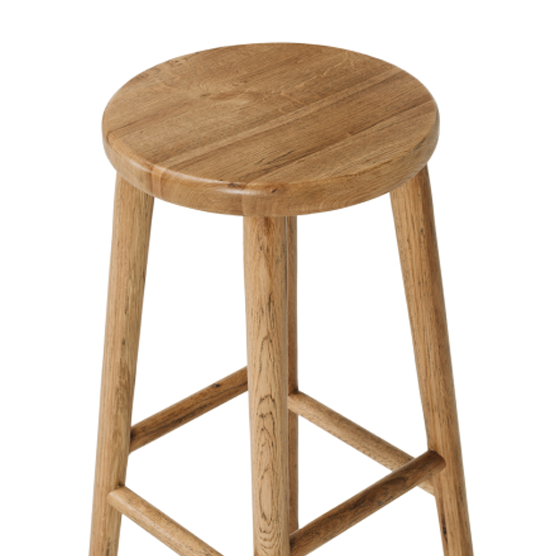 Reid Oak Barstool - Natural