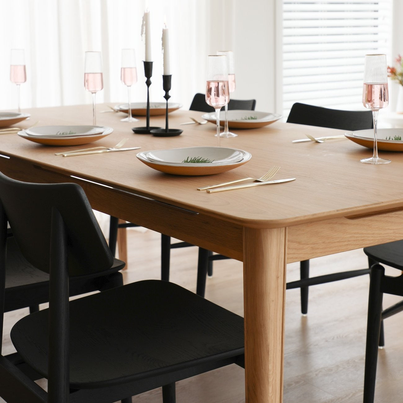 Rokke Dining Table - 220cm - Oak