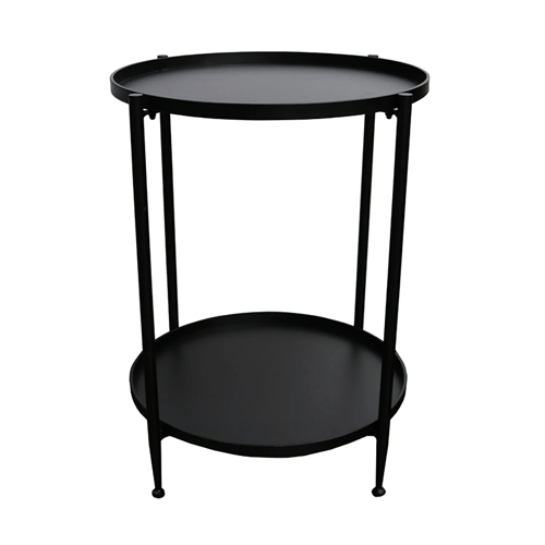 Saltza Black Metal Side Table