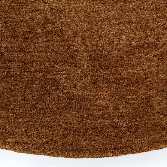 Sandringham Round Floor Rug - Pecan - 250dia