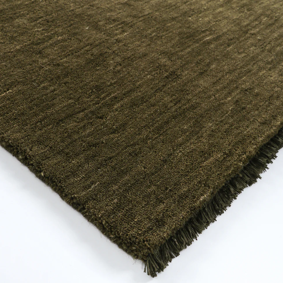 Sandringham Floor Runner Rug - Moss - 90cm x 500cm