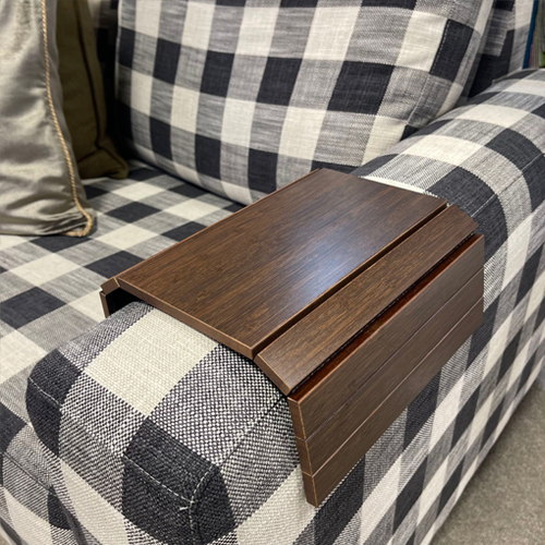 Sofa Arm Side Table - Dark Brown